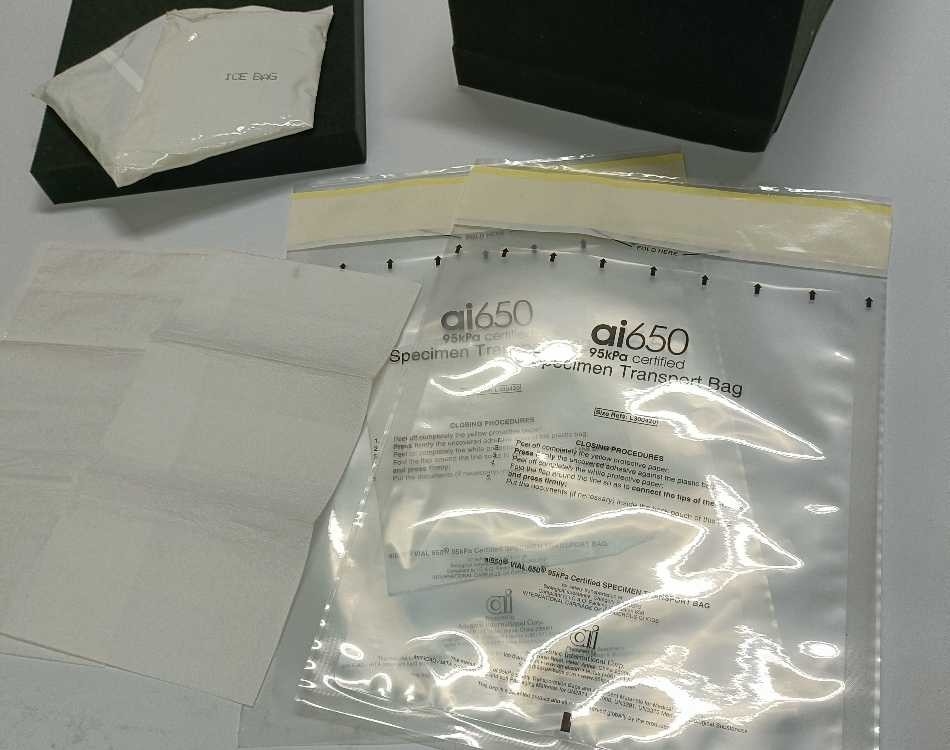 Biologische 95 kpa-Probentransporttasche, 100 % LDPE-Kunststoff