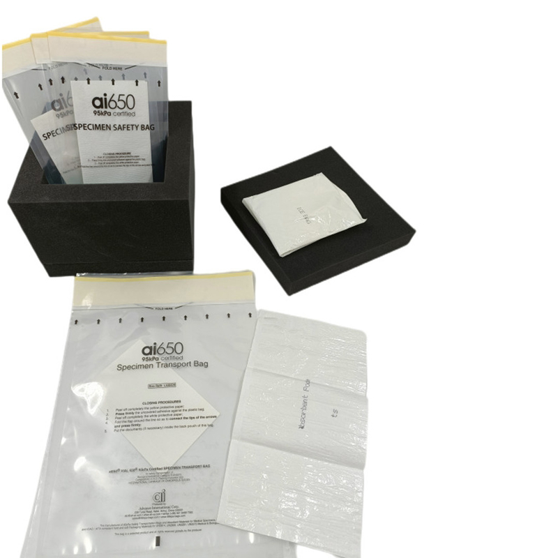 Exemplar-Taschen-Laborbiohazard-Exemplar AI 650 Biohazard-95kpa bauscht sich für Beispieltransportverpackung