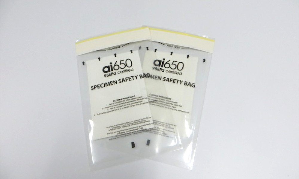 Generic Biohazard Specimen Bags Adhesive Pouch Bags For Laboratory 50 Pack