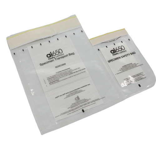 Plastikkrankenhaus 3 Schichten selbstklebende des Biohazard-95KPA Taschen-für Labor