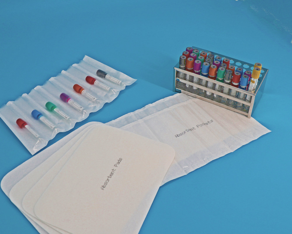 Taschen-Kunststoffgehäuse-Taschen-selbstklebende Taschen-Blut-Absorptionsmittel-Beutel-Fabrik des Exemplar-95kpa mit Reißverschluss