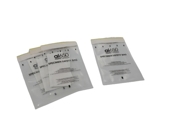 500 ml Kapazität 168 mm x 283 mm 95 kPa Probentransportbeutel mit Druckempfindlichem Klebstoffverschluss