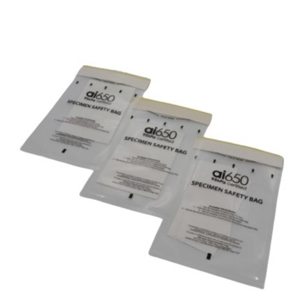 Verschluss Druckempfindlicher Klebstoff 95 kPa Beutel 500 ml Temperaturbereich -20 °C bis 50 °C Probentransportbeutel Gammastrahlung