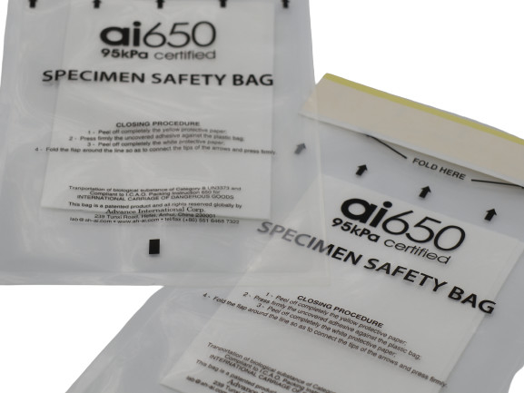 Kundenspezifisches Biohazard-medizinisches wiederversiegelbares Tasche PET wasserdichte Zipverschluss-Exemplar-Tasche für Labor