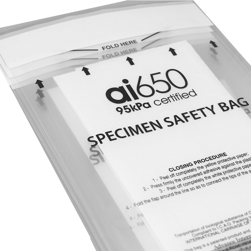 Weiß 7 Speicherlöcher 95 kPa Probenbeutel einzeln verpackt 9 x 12 Zoll