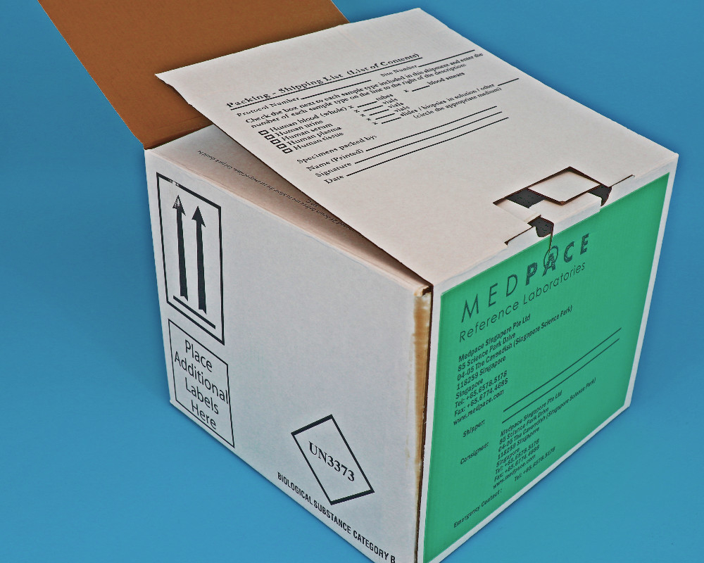 AI650 95kPa Probenbeutel Flüssigkeitsdichtes Labor zur Nachweisung von Proben Transportverpackung