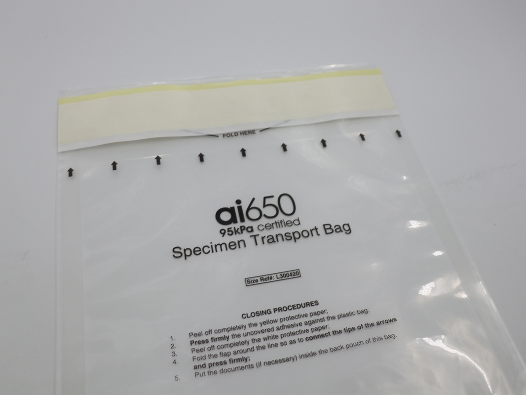 Plastik 95 KPa 6 X 6 Zoll 240 ml Absorptionsbeutel und Absorptionspolster Weiße Farbe