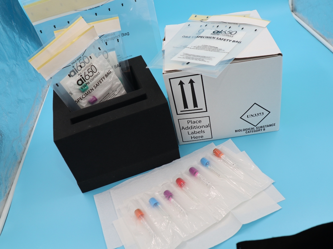 Kühlgel-Eispack und 95 kPa Plastiktüten für flüssige Blutproben