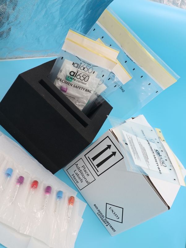 Kühlgel-Eispack und 95 kPa Plastiktüten für flüssige Blutproben