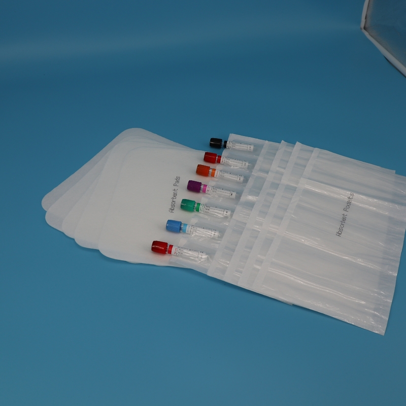 95 kPa Tourniquet Serumröhrchen Blutentnahme 4-Schlitze Absorptions Taschenhüllen 2400pcs/Packung Für Chemische
