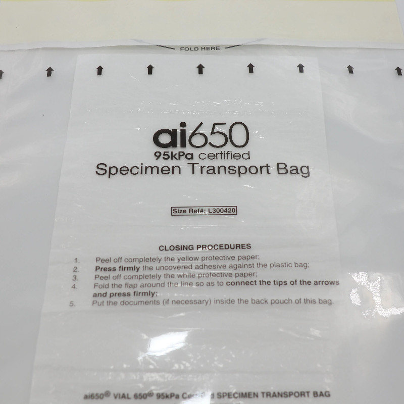 #L30042095 KPa Sicherheitsbeutel zum Transport von medizinischen oder klinischen oder diagnostischen Proben