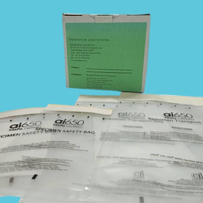 95kpa Verdickte PE-Ziplock-Tasche Biosicherheitsprobe Prüfrohr-Tasche Versiegelte Nukleinsäure-Testprobe Transporttasche