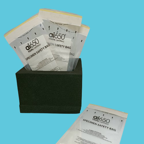 95kpa Medizinische Qualität LDPE Medizin Probenbeutel Sicherheitsversiegelung Wasserdichte Verpackung Reißverschluss Drogenprobe Biohazard Packung