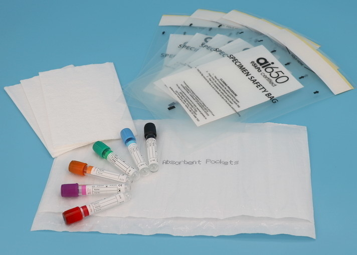 95 Kpa Sicherheitsbeutel für Biohazard-Verpackungen selbstklebende Probenbeutel medizinischer Transport für Un3373
