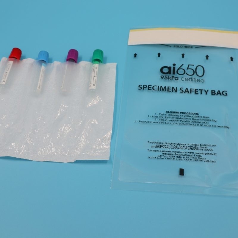 Kostenlose Proben Einwegprobenbeutel Labor-Medizinische Probenbeweis Biohazard Probenbeutel