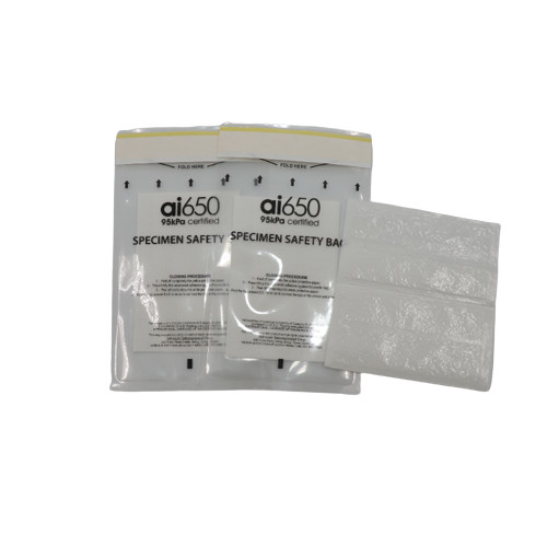 Biohazard-Taschen Probe-Transport-Tasche mit Super-Absorptions-Pads, medizinische Qualität 3 Wände mit Dokumenten Tasche