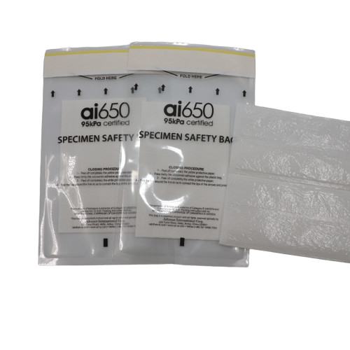 Biohazard-Taschen Probe Transport-Tasche mit Super-Absorptions-Pads, medizinische Klasse 3 Wände mit Dokumenten Tasche