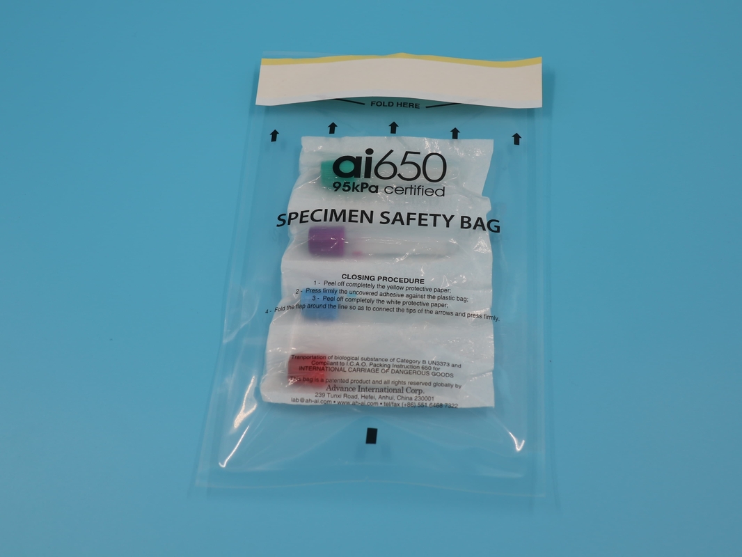 Ziplock Lab Zipper Bio Gefahr Bio Gefahr Probentransport Poly Probenbeutel Transportbeutel