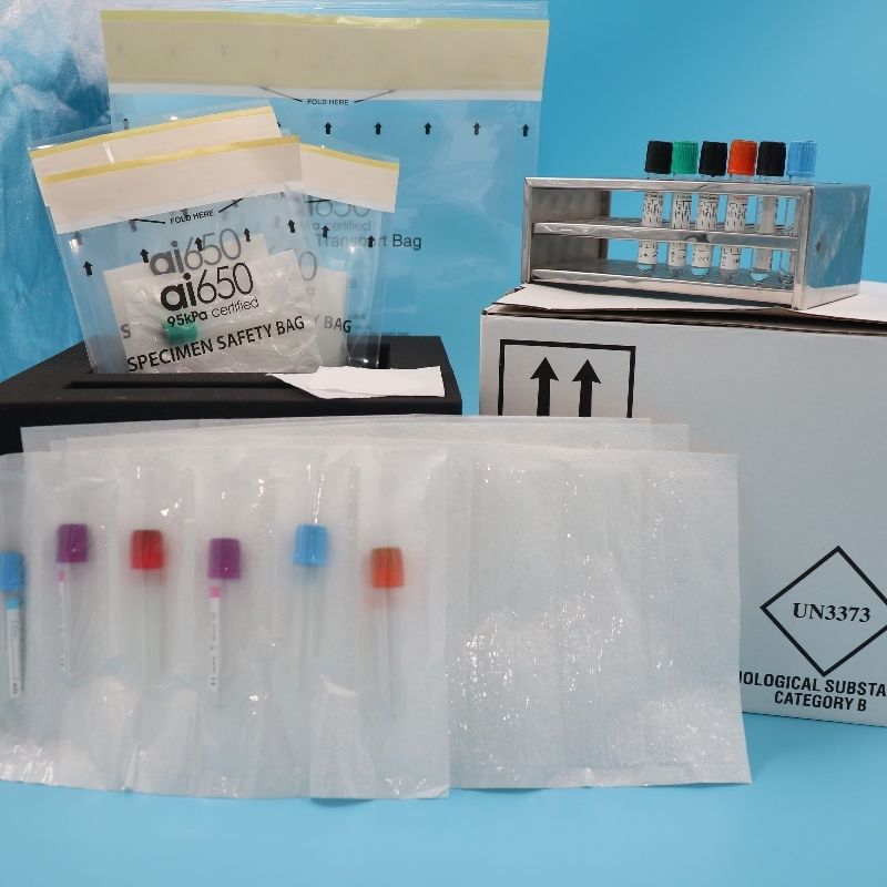 Medizinische Proben Transporttüten Leckage Proof Biohazard Zip Lock Taschen für Blutproben Urinsammlung und Laborgebrauch