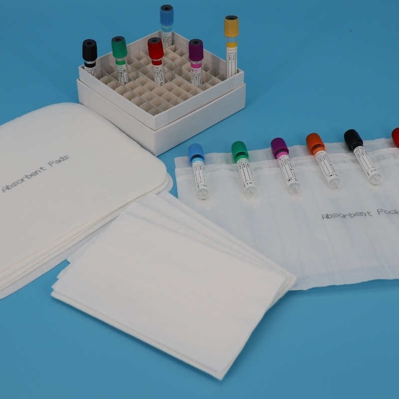 95 kPa Biogefährdungsbeutel mit 4 Absorptionshüllen und 550 ml Absorptionsleistung