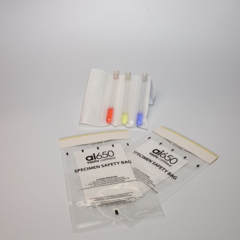 Specimen Transport Bag With Absorbent Pockets - Medical-Grade, 7-Slot Organizer Sleeve For Safe Sample Collection