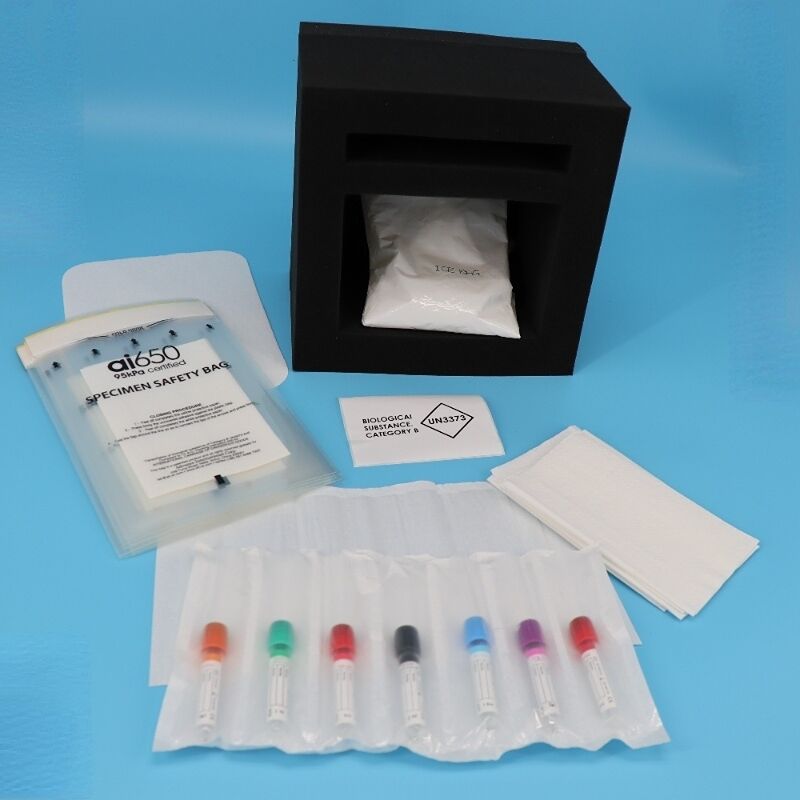 Transportbeutel für medizinische Proben - 7 Schlitze Absorptionstasche für sichere und organisierte Probenbehandlung