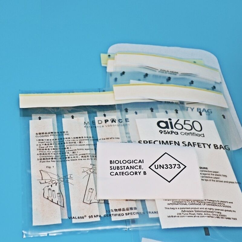 Einweg-Tasche mit 95 KPa, professionelle 95 KPa-Transporttaschen, klare Ziplock-Siegeltaschen für Lagerung, Versand und allgemeine Zwecke