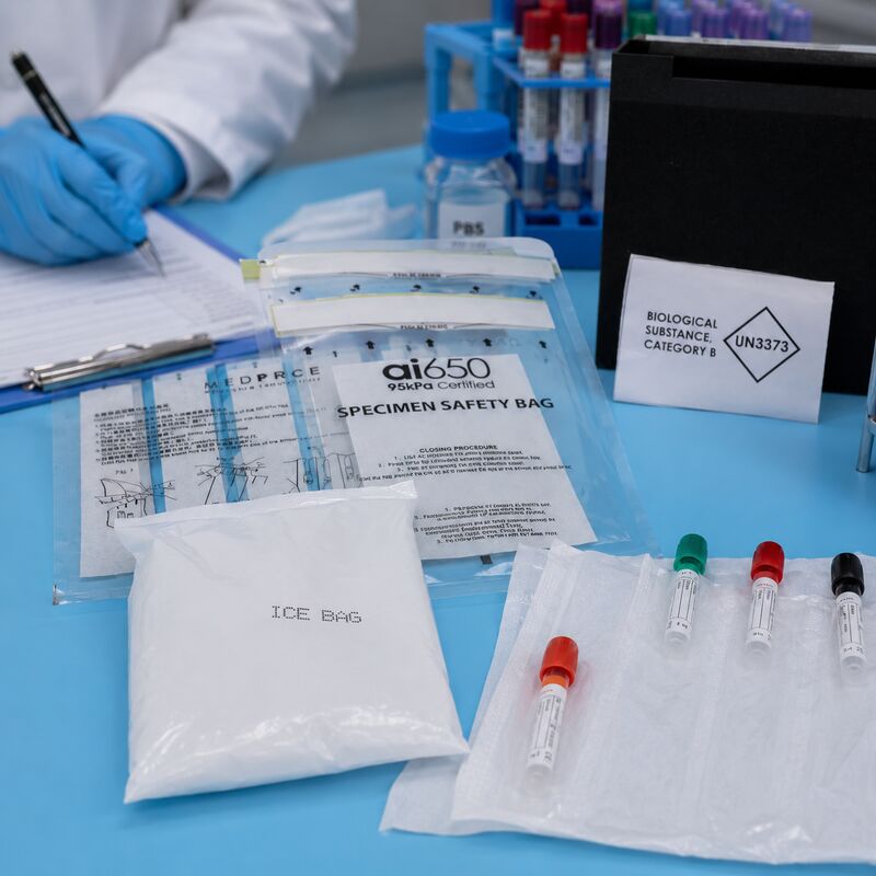 95 kPa Druckbewertete Transporttüten für Proben ️ Lecksichere Biohazardtüten für medizinische und Laborzwecke