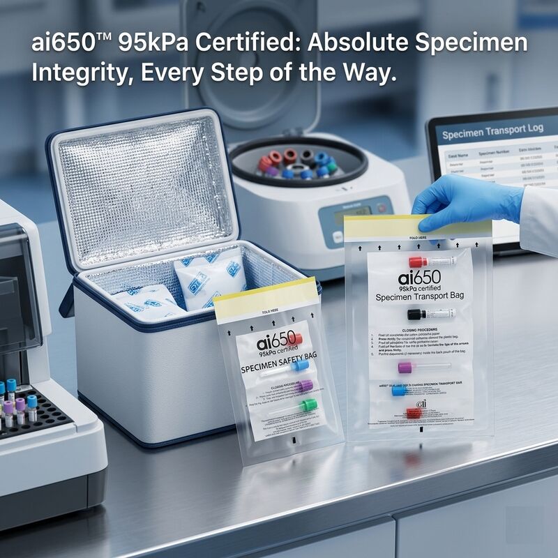 95 kPa-Transporttüten für Diagnosetests