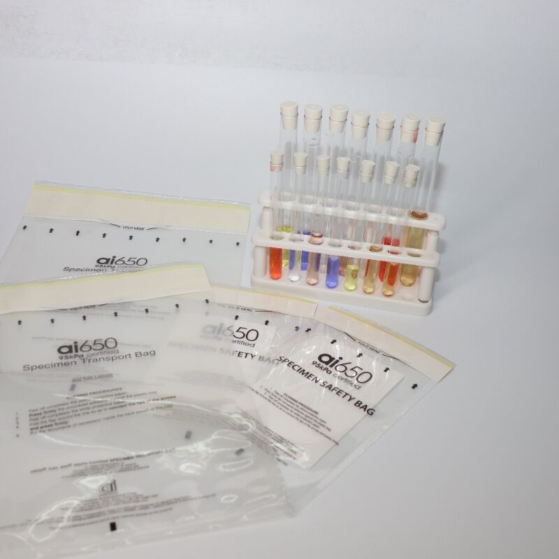 95kPa Absorptionsbeutel UN3373 Specimensport-Tasche mit 7-Slot Absorptionsbeutel für biologische Substanz Kategorie B