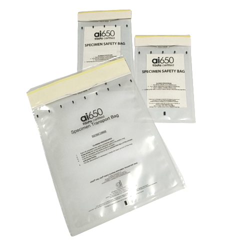7-Taschen-Bio-Stichprobenträger mit 95 kPa UN3373 Beutel