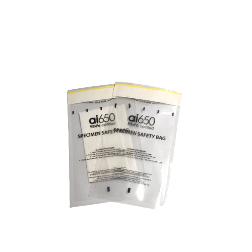 AI650 Einwegbeutel und absorbierende Pads für biologische Gefahrenstoffe – 3x4-Zoll-Hüllen für UN3373-Transport