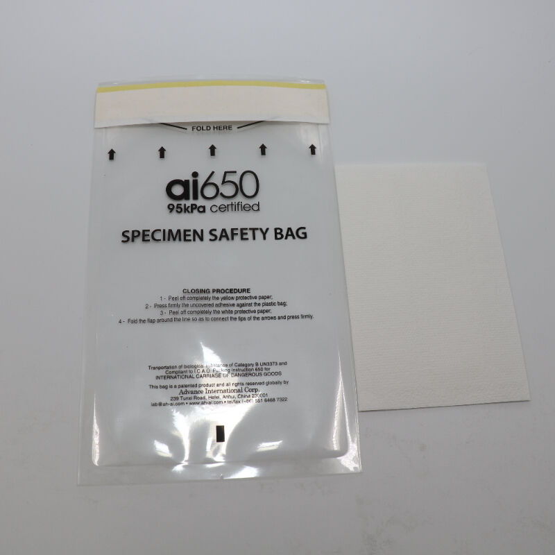 Absorbierende Taschenhülle in mehreren Größen für 4 oder 7 Probenröhrchen, auslaufsicheres Design