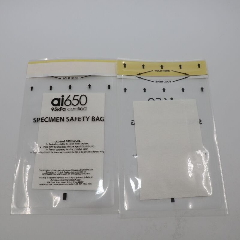 4-Slot Absorbent Pocket Sleeve & Disposable Absorbent Pads AIC Brand, Ideal For Clinical Sample Packaging