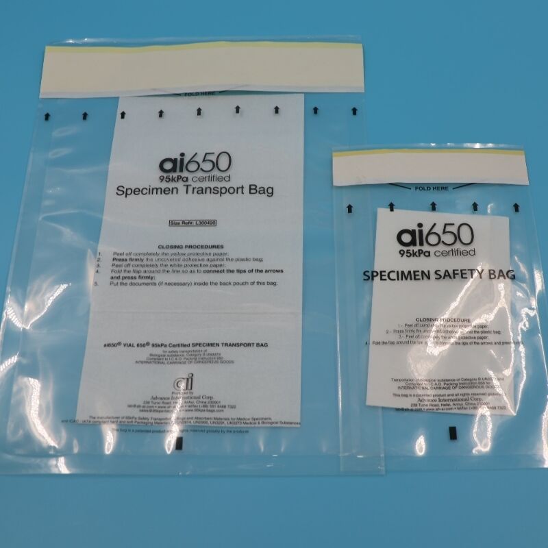 Large & Small IATA Specimen Transport Bags 95kPa Certified, Factory Direct Wholesale Supply